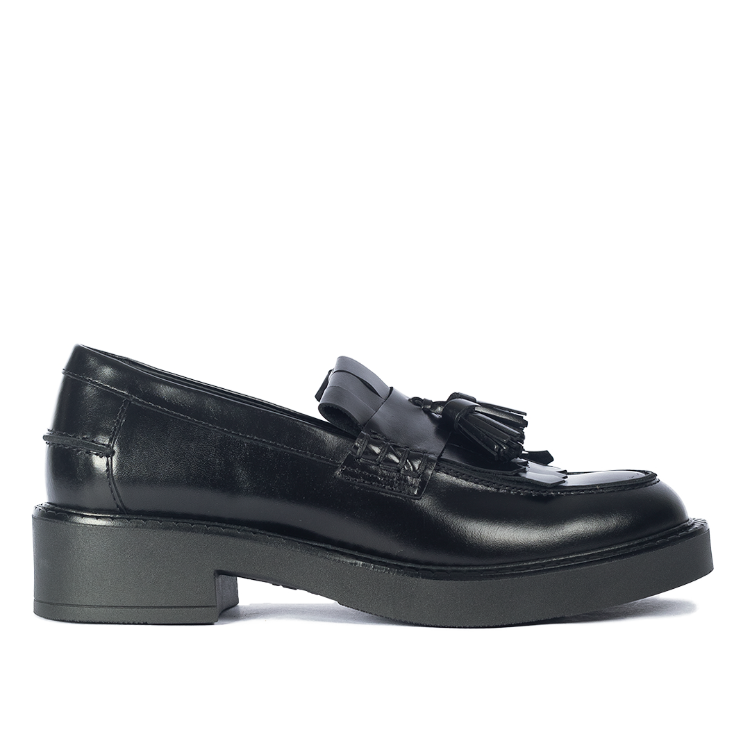 Chunky Penny Tassel loafer - Black