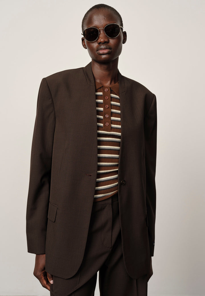 Clarissa Regular Blazer - Coffee Brown