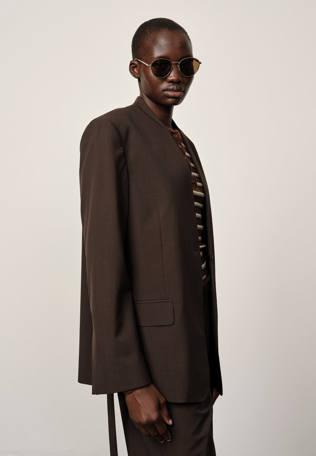 Clarissa Regular Blazer - Coffee Brown