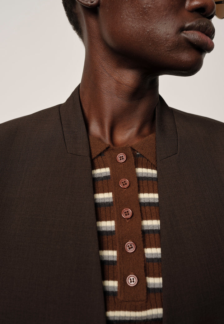 Clarissa Regular Blazer - Coffee Brown