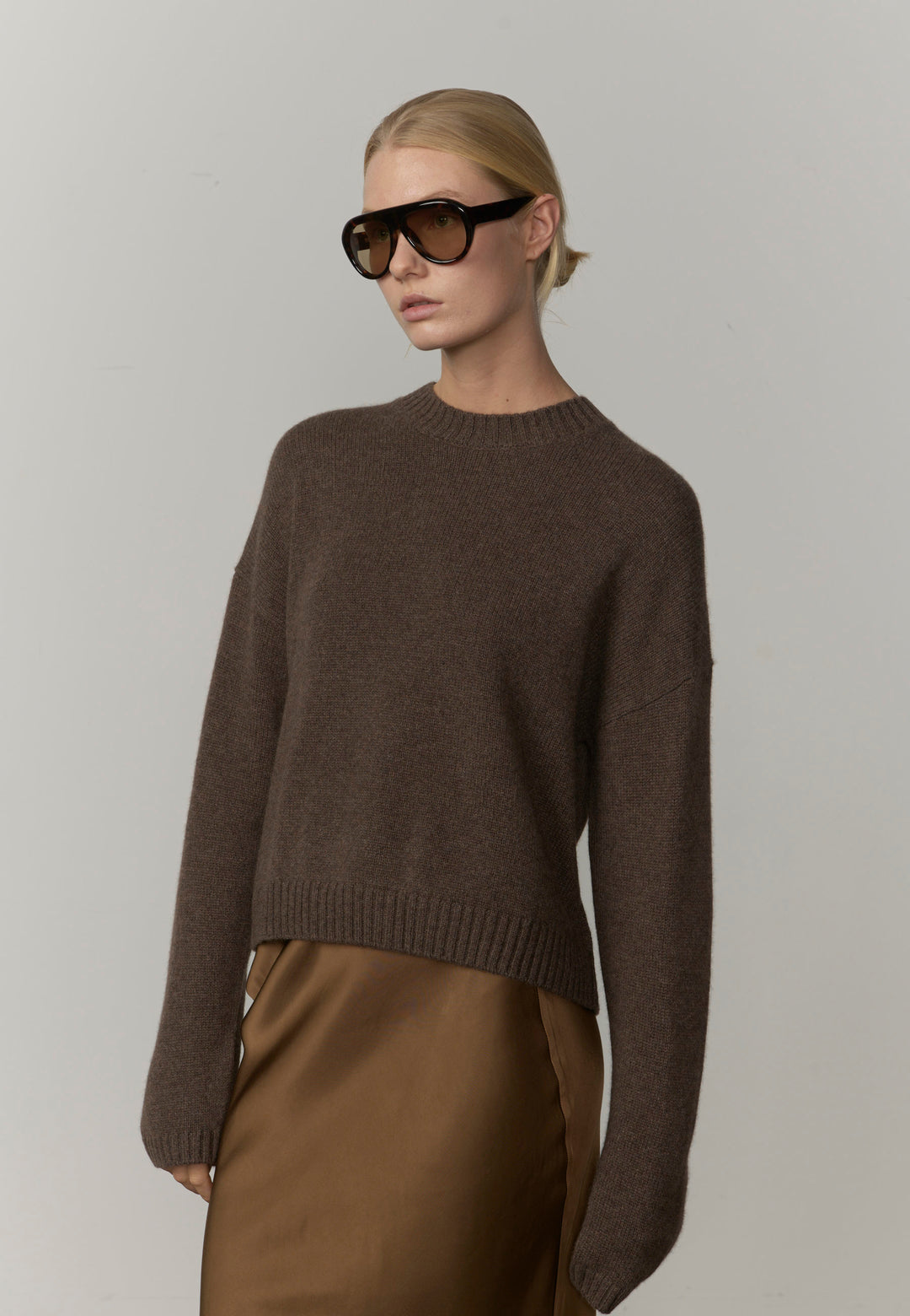 Constantine Cashmere Sweater - Brown Melange