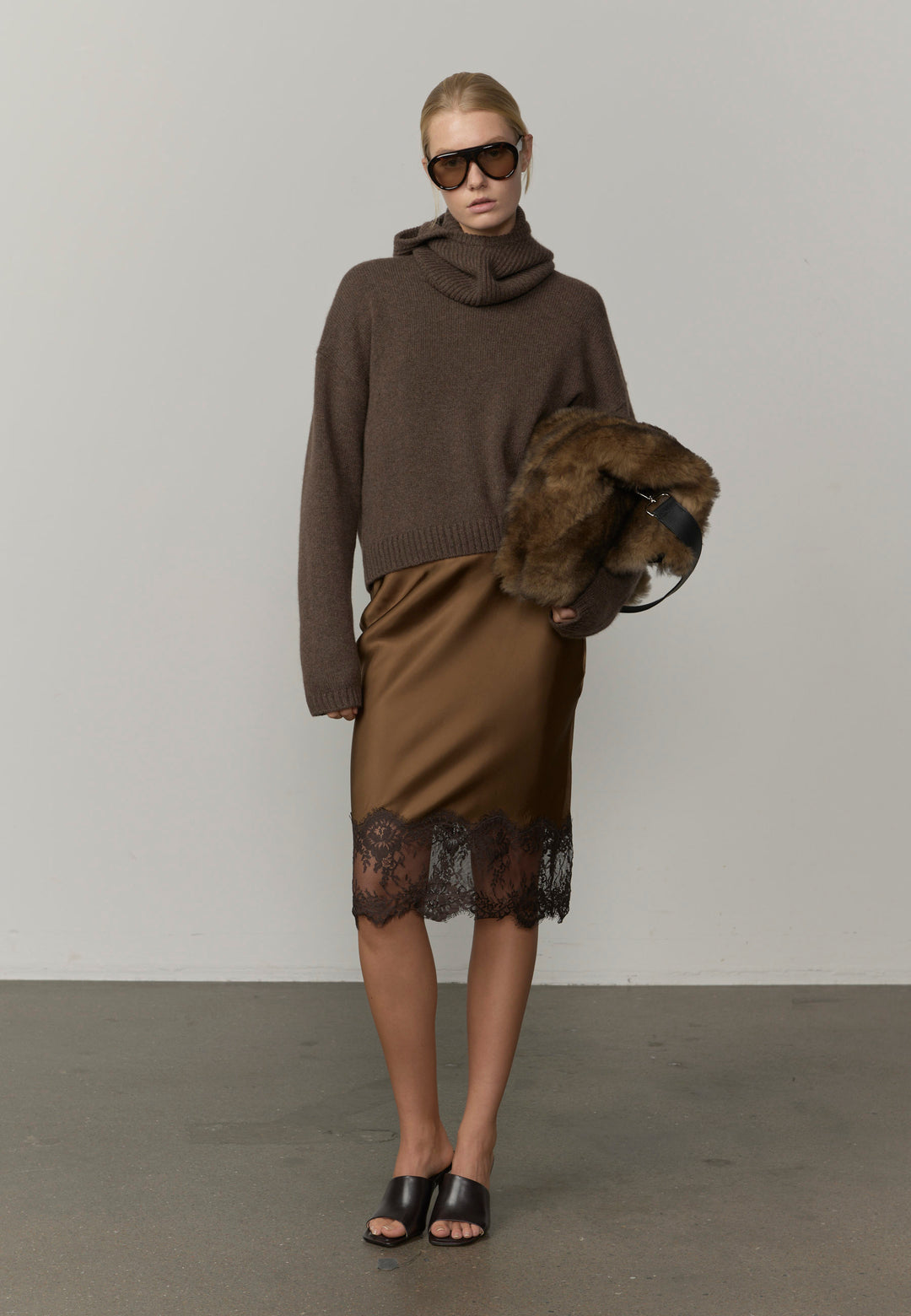 Constantine Cashmere Sweater - Brown Melange