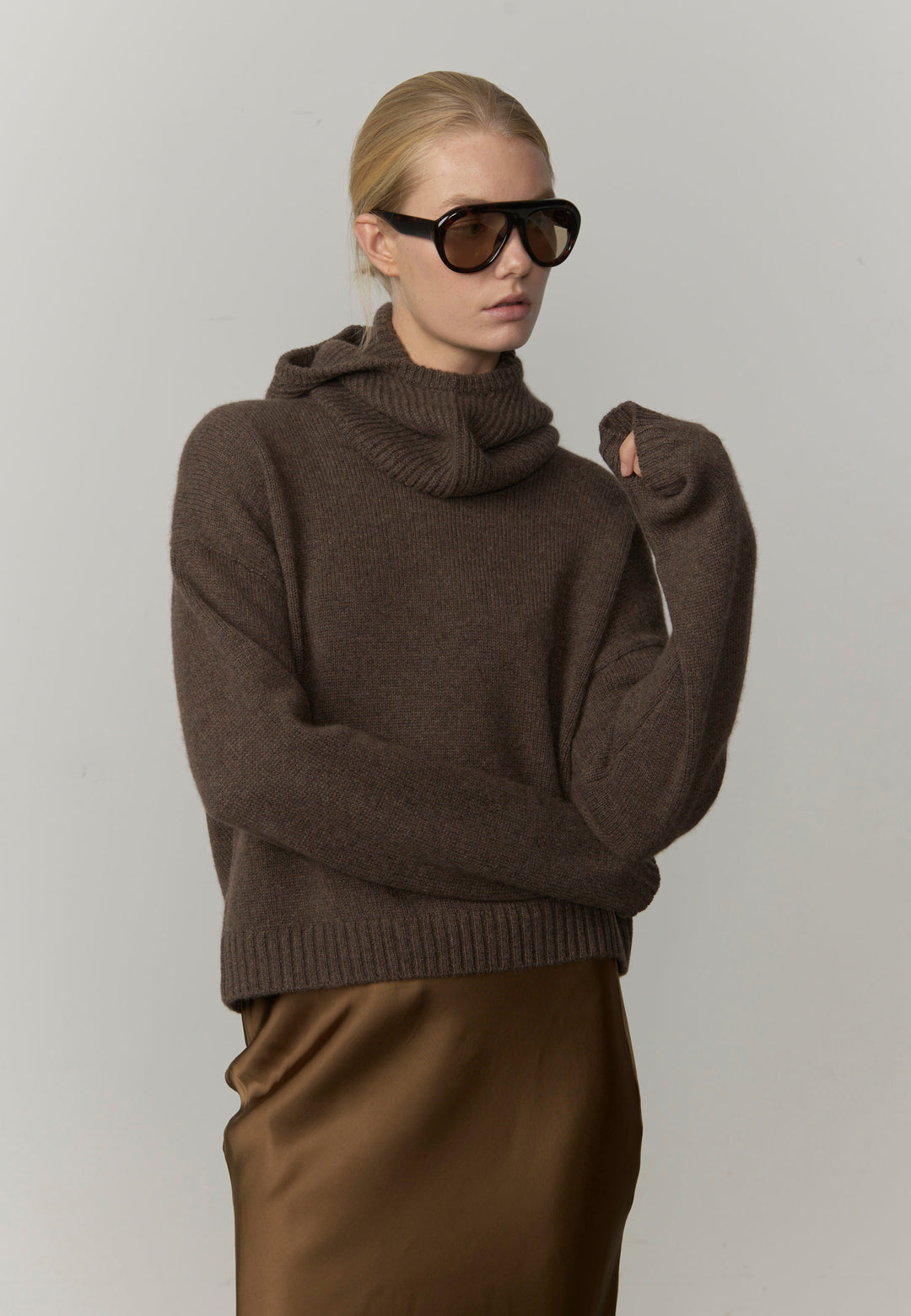 Constantine Cashmere Sweater - Brown Melange