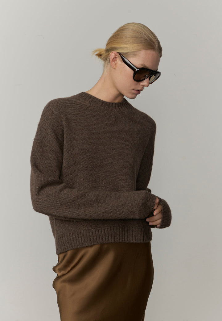 Constantine Cashmere Sweater - Brown Melange