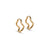 Hoops, Holly Large Goldpleated