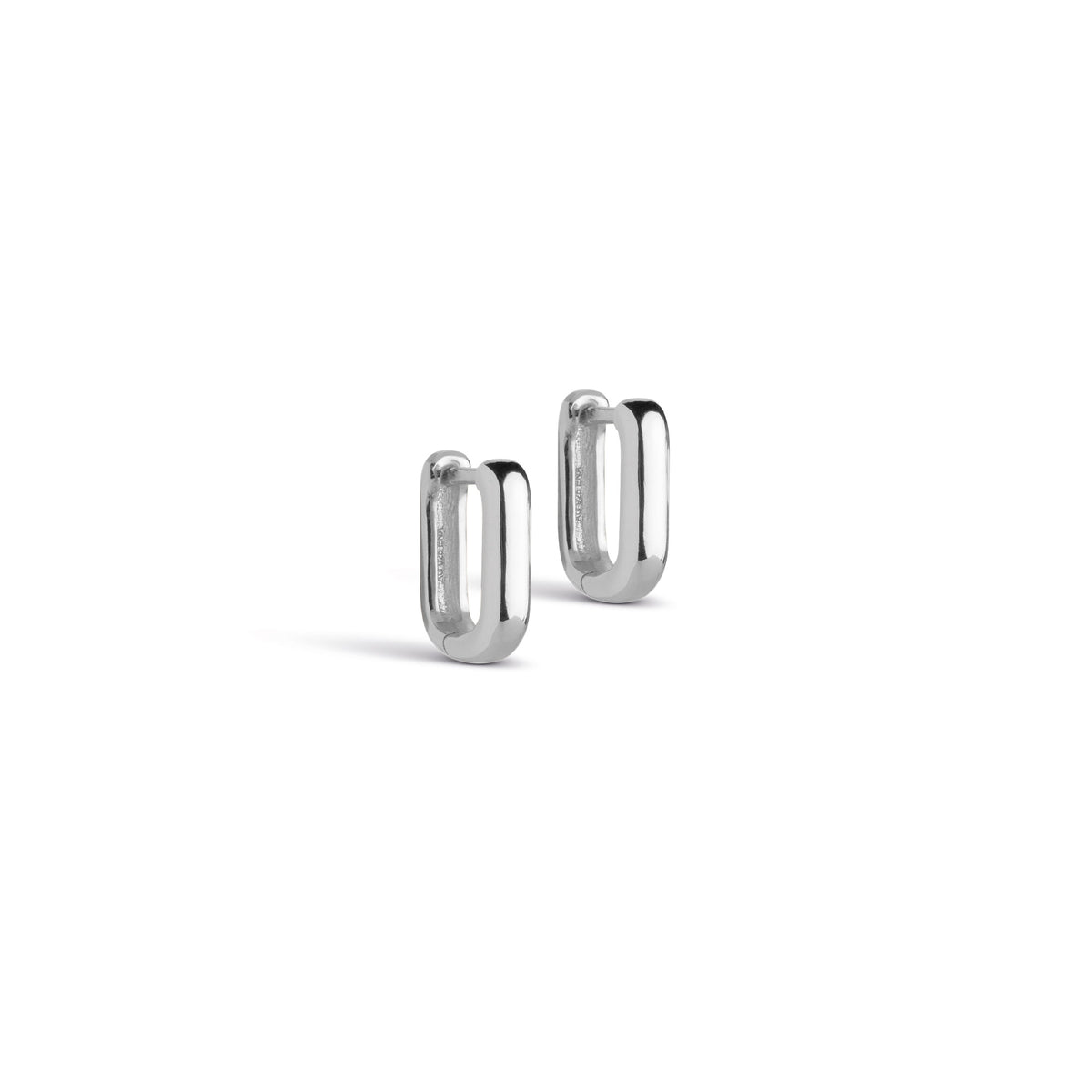 Hoops, Square Silver Small