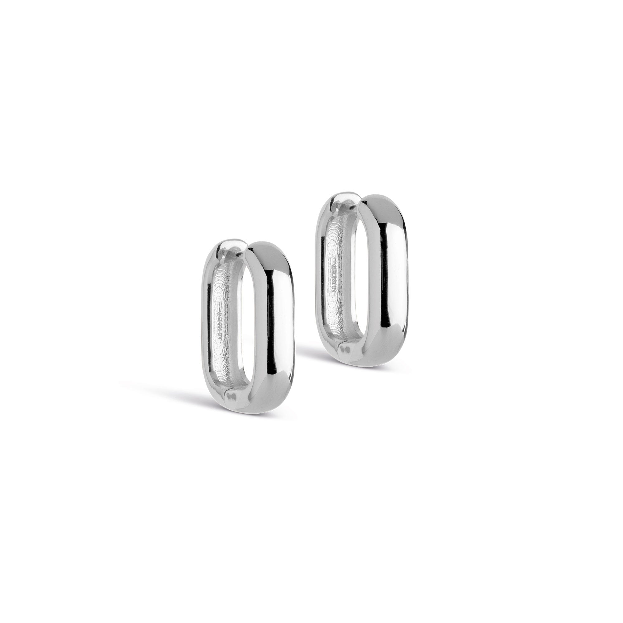 Hoops, Square Silver Big
