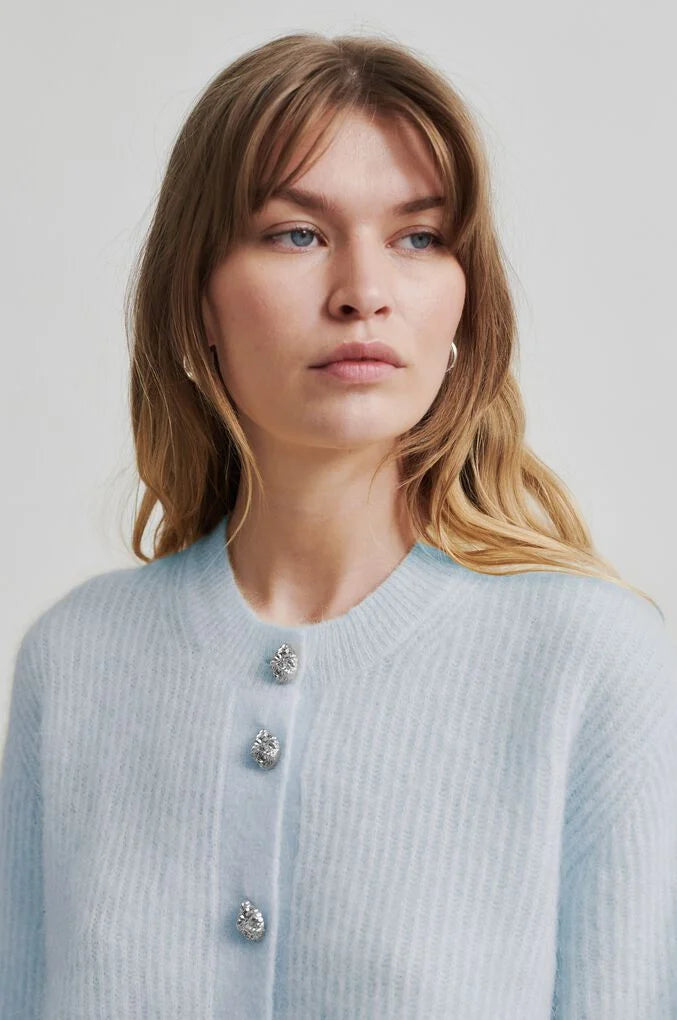 Andria Knit Cardigan, Summer Blue
