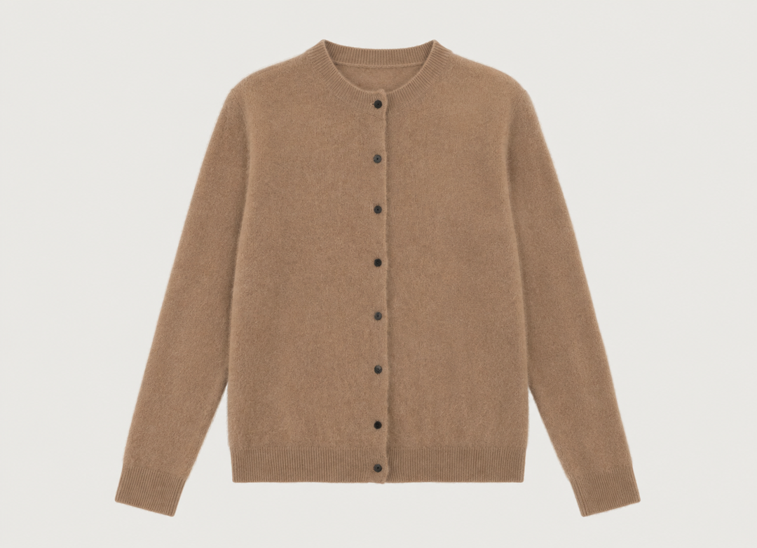 Roselle Knit Cardigan - Croissant