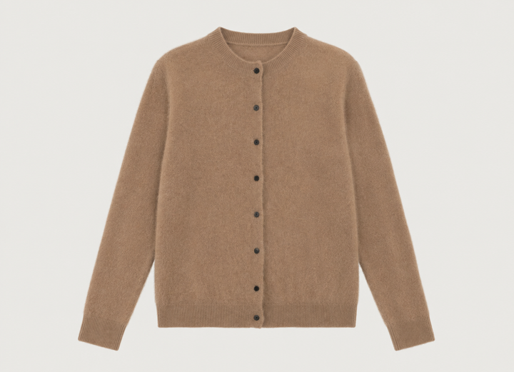Roselle Knit Cardigan - Croissant