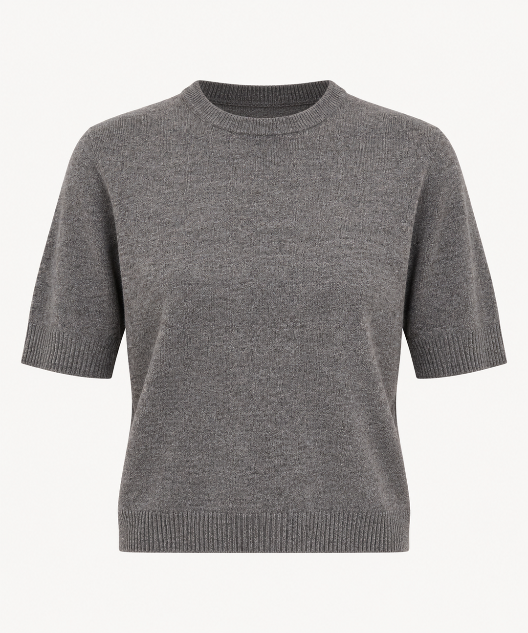 Wool Cashmere Classic T Sweater - Mushroom
