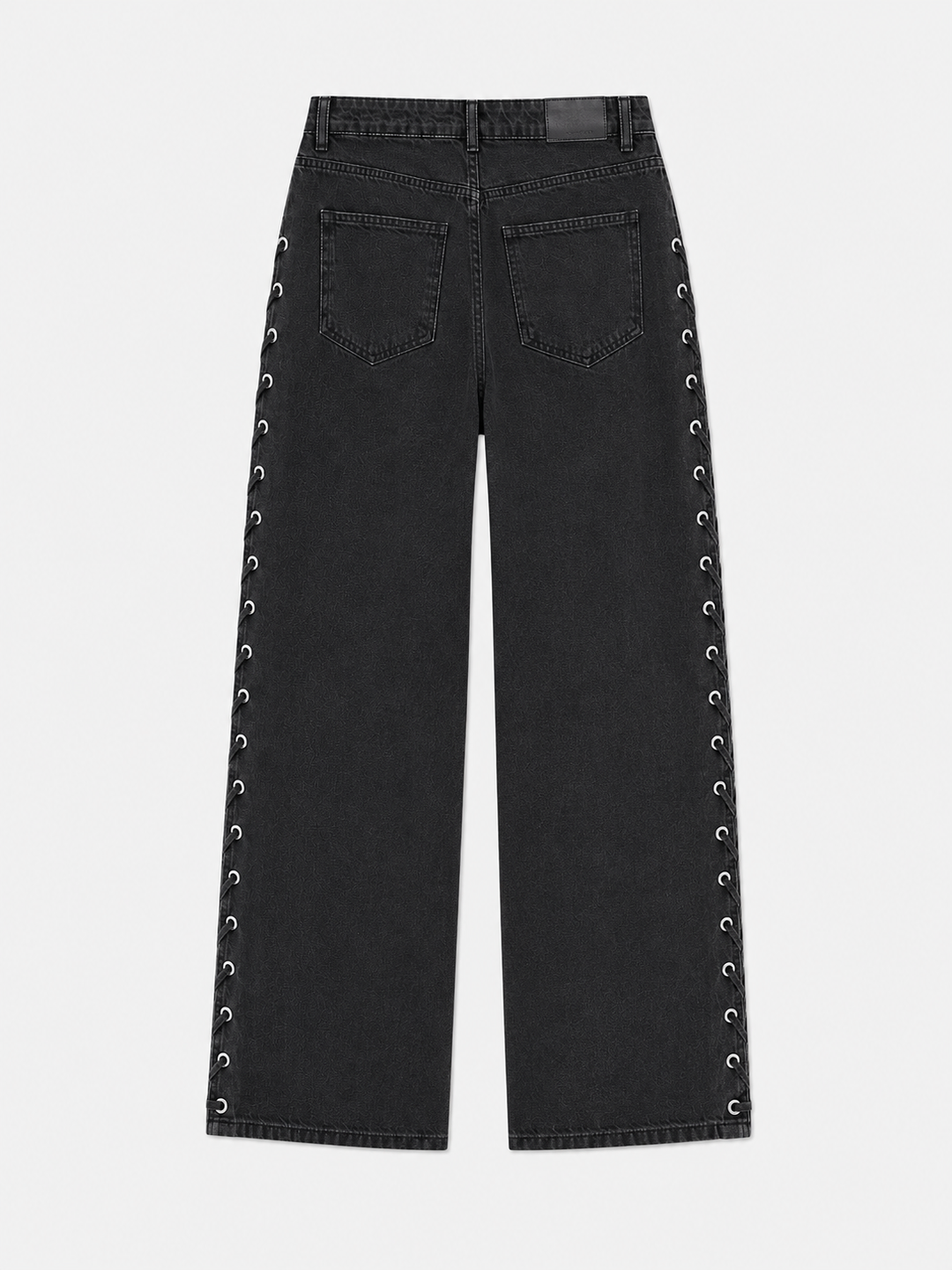 Kenzie Lace Jeans - Washed Black