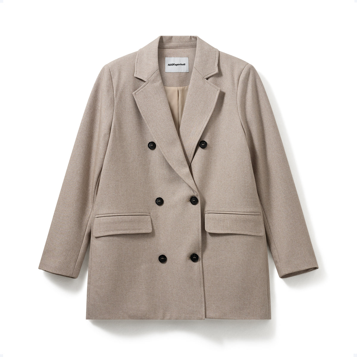 Pre-loved I The Short Blazer, Creamy Grey
