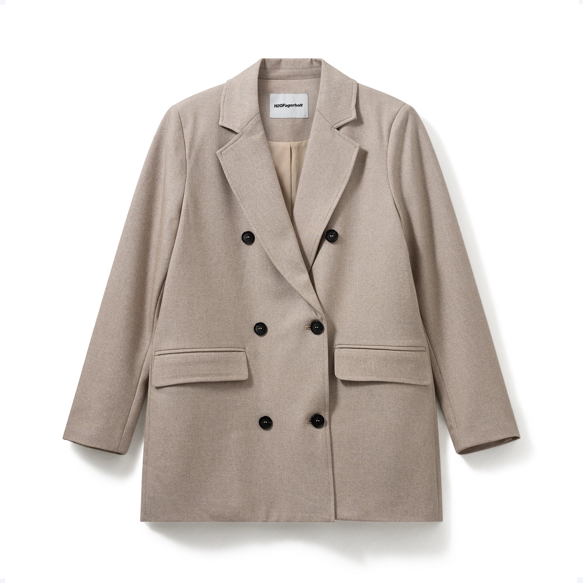 Pre-loved I The Short Blazer, Creamy Grey