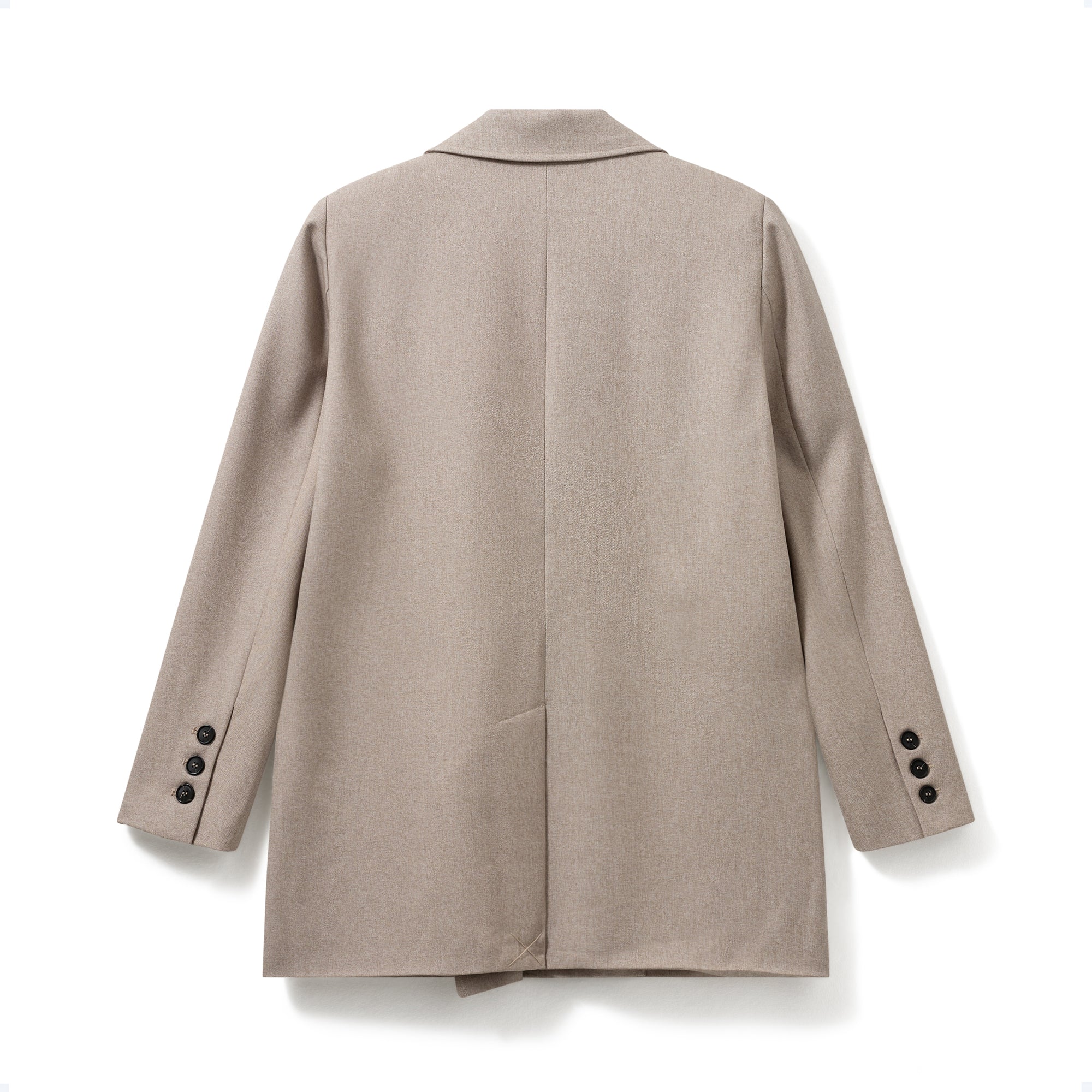 Pre-loved I The Short Blazer, Creamy Grey