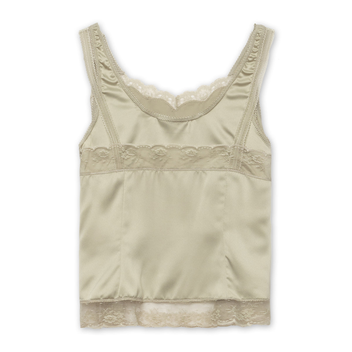 Double Lace Top, Grey Sand