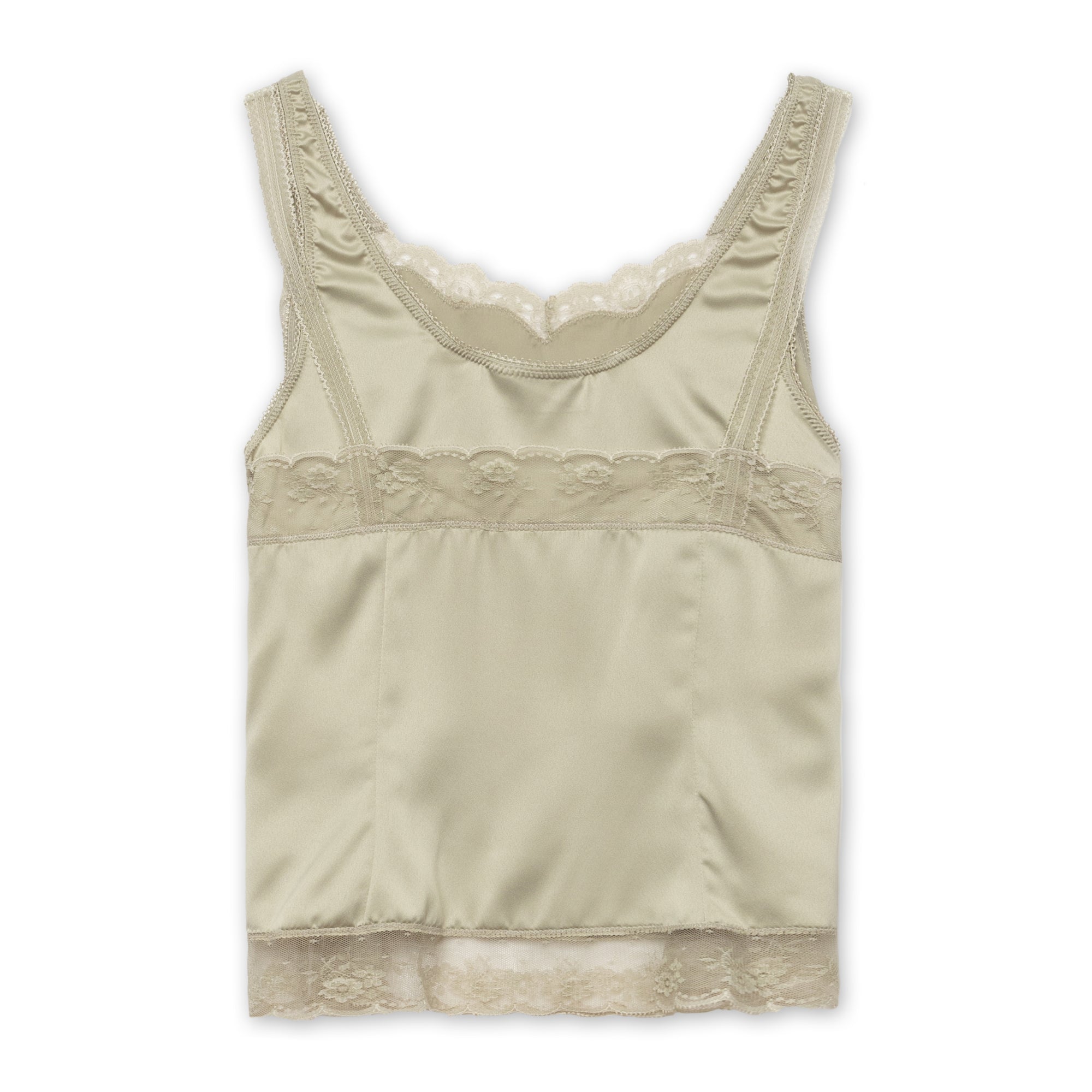 Double Lace Top, Grey Sand