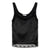 Double Lace Top, Black