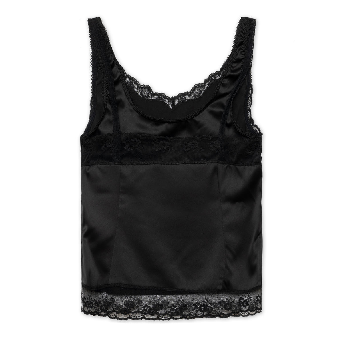 Double Lace Top, Black