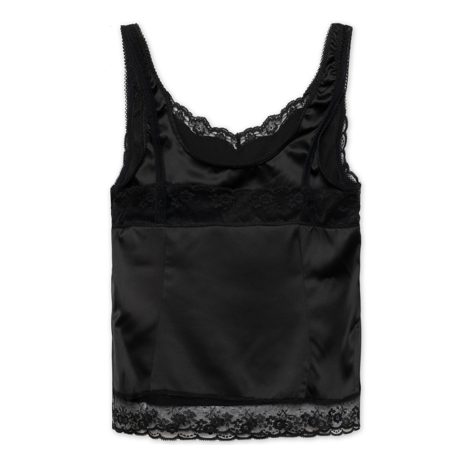 Double Lace Top, Black