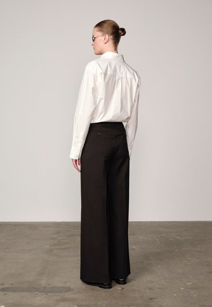 Felicia Mid Waist Pants, Black