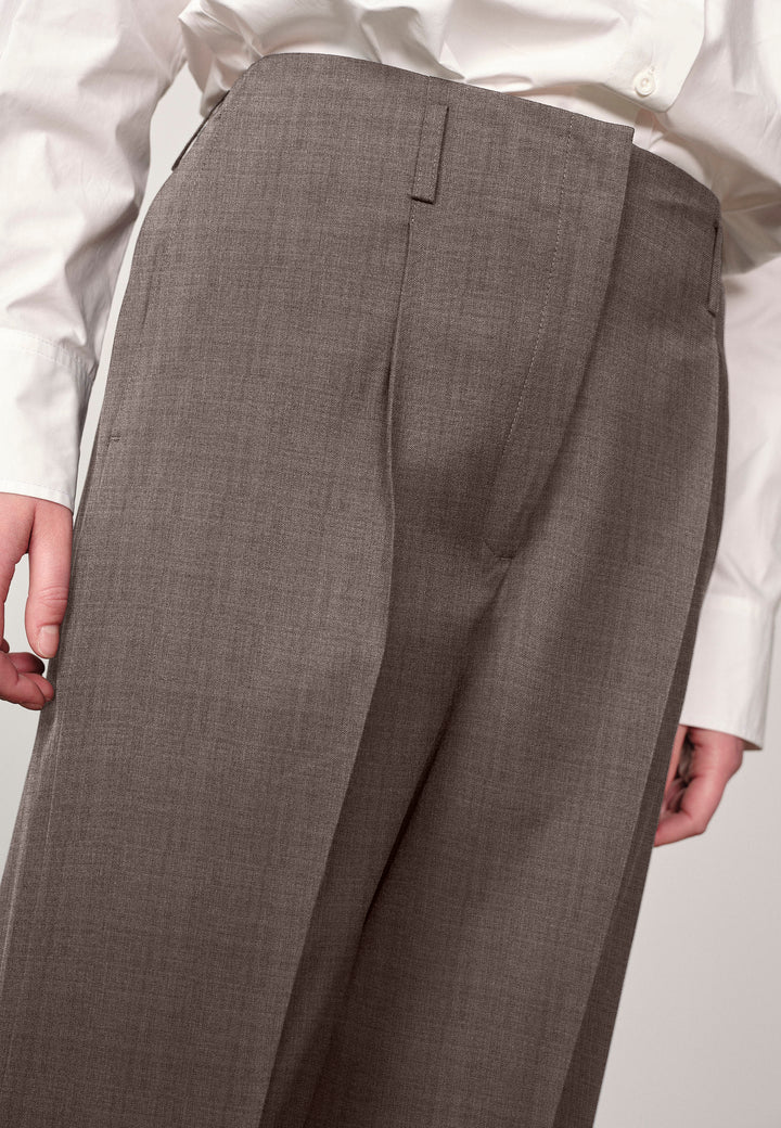 Felicia Mid Waist Pants, Grey