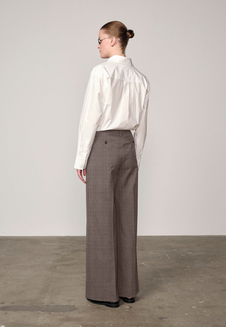 Felicia Mid Waist Pants, Grey