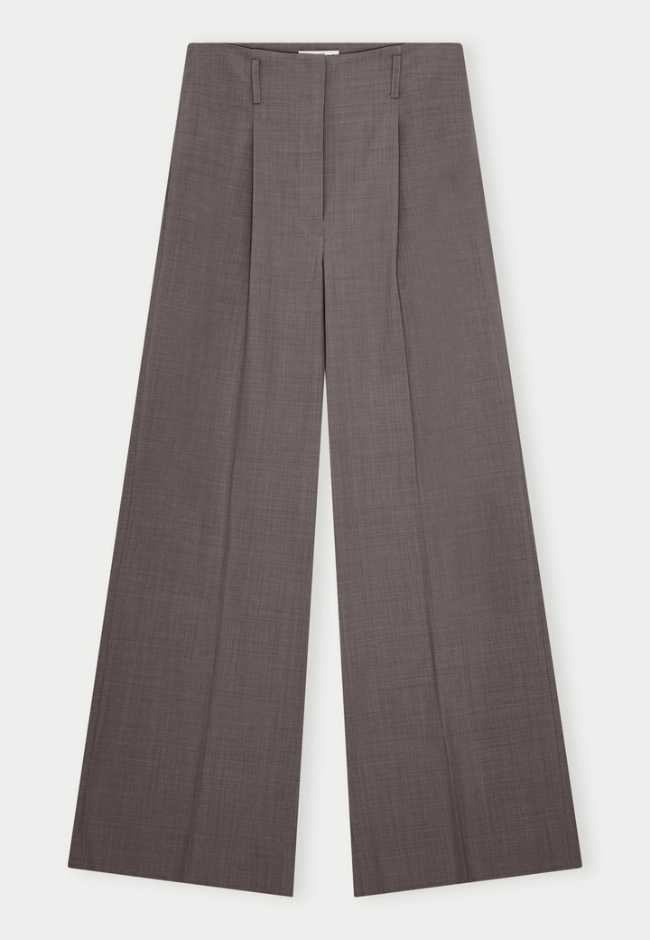 Felicia Mid Waist Pants, Grey