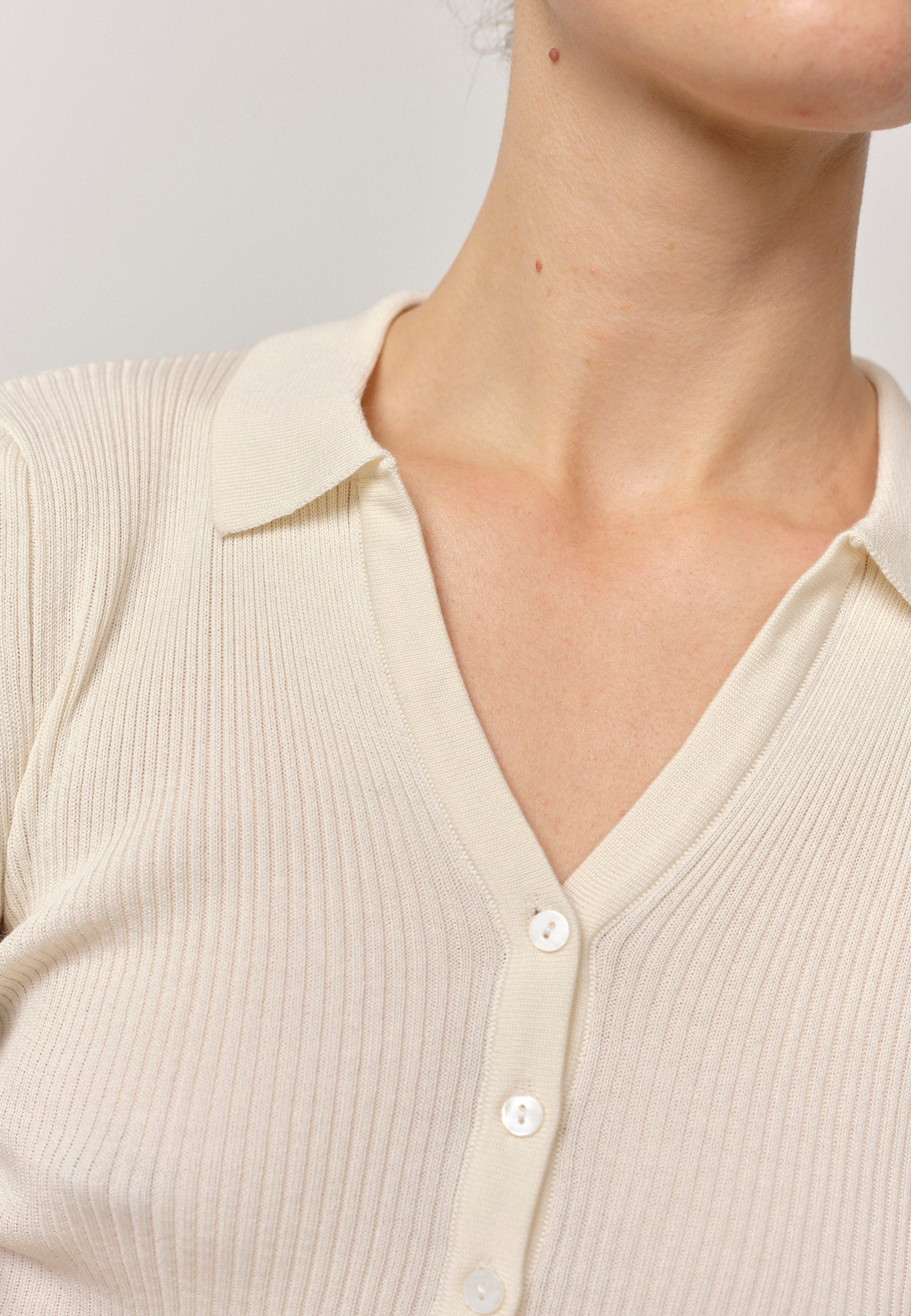 Finn Knit Blouse, Off White