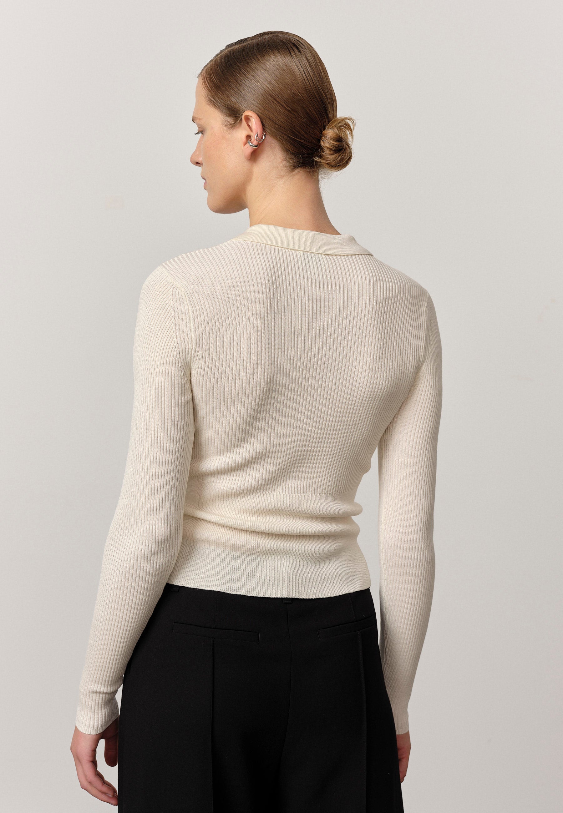 Finn Knit Blouse, Off White