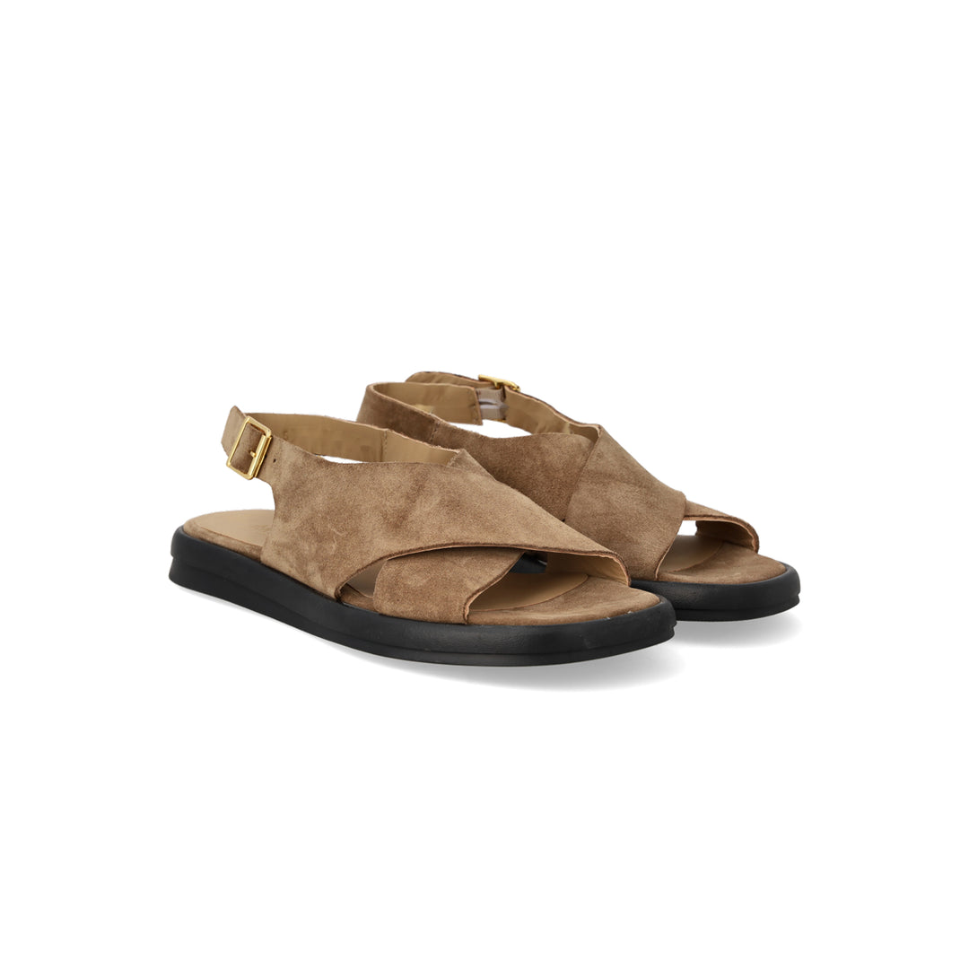 Cross Sandal Suede, Desert