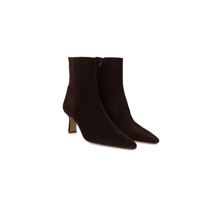 Sculptural ankle boot, Dark Brown