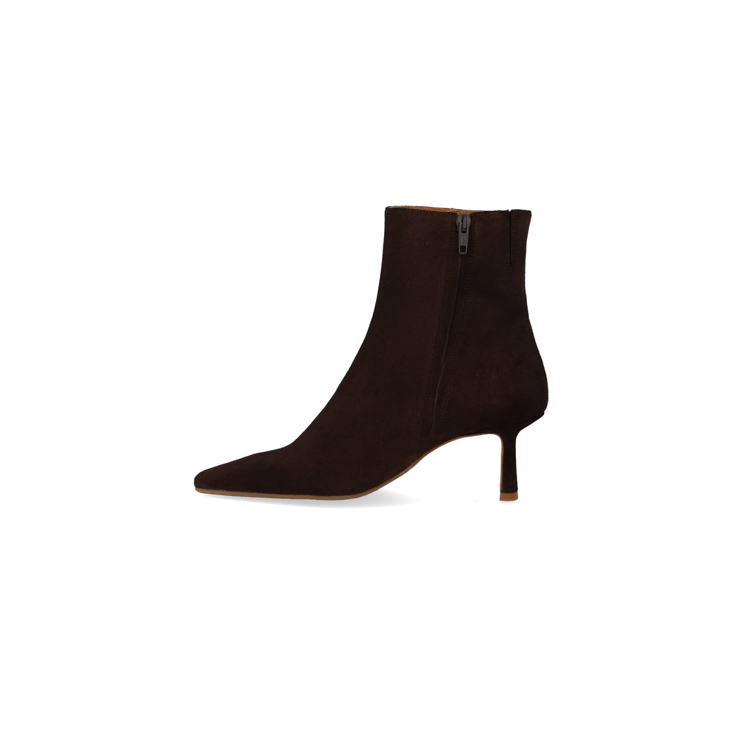 Sculptural ankle boot, Dark Brown