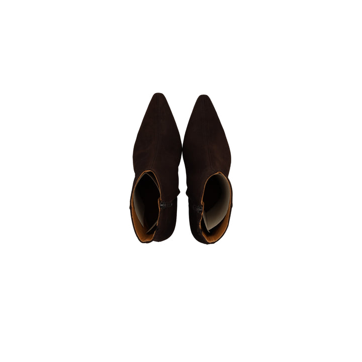 Sculptural ankle boot, Dark Brown