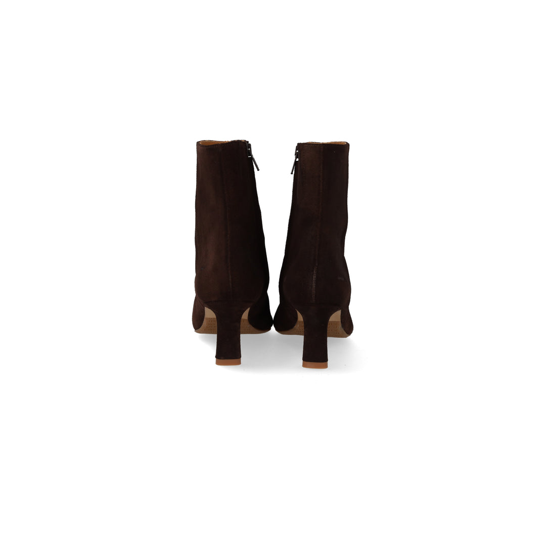 Sculptural ankle boot, Dark Brown