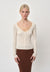 Gili Knit Blouse, Creme