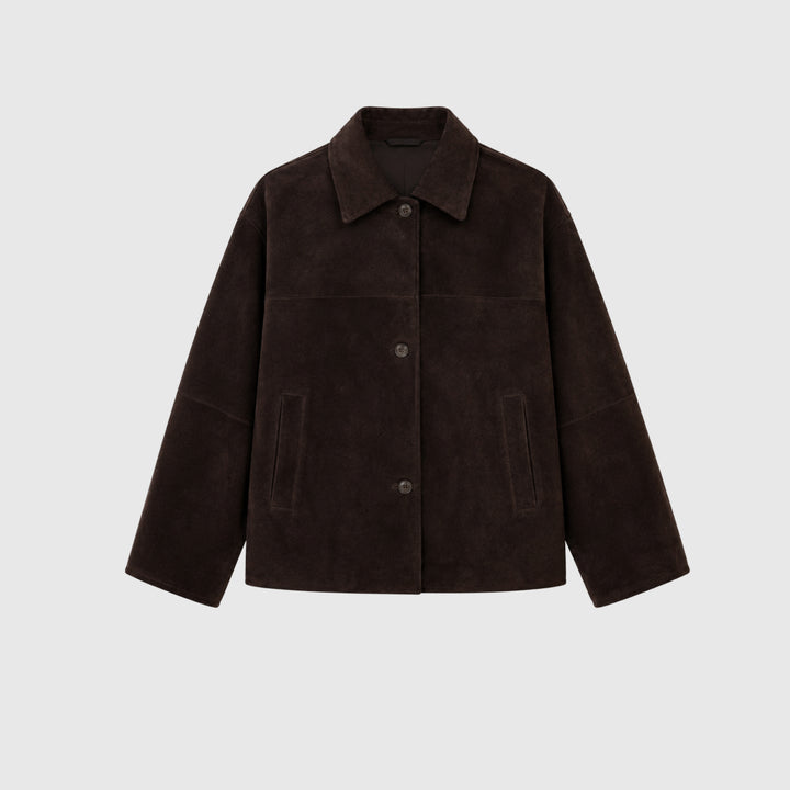 Manon Suede Jacket - Coffee