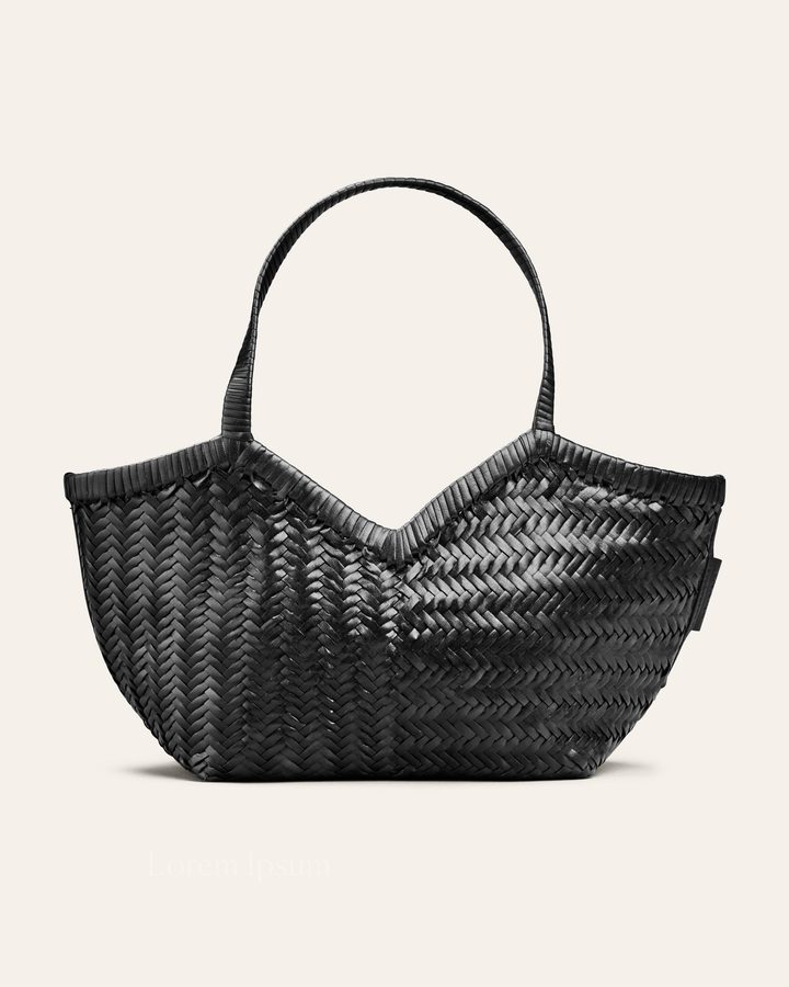 Humi Small Leather Bag, Black