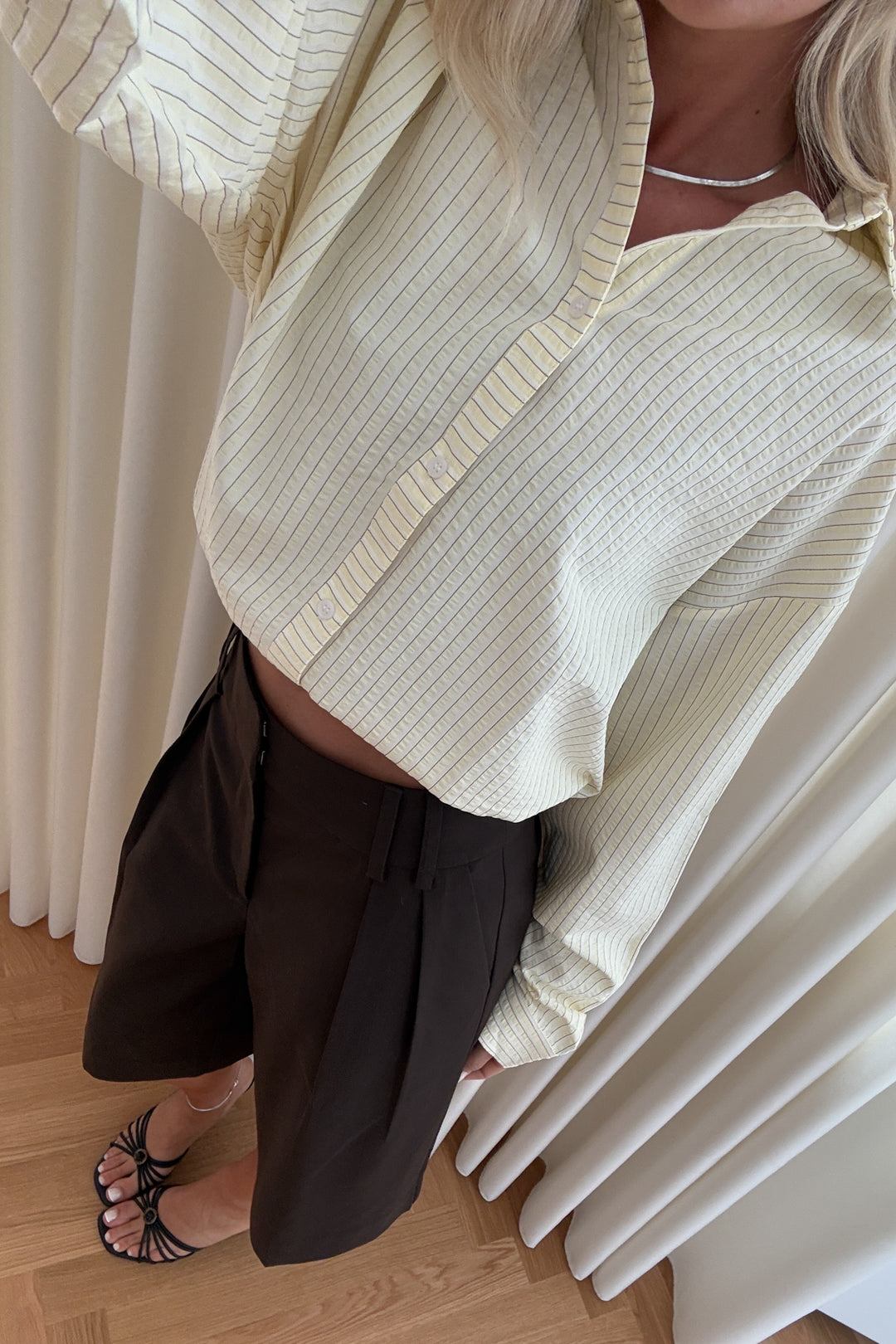 Nila Shirt, Butter Stripe
