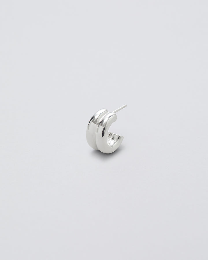 Imprint Hoop, Silver
