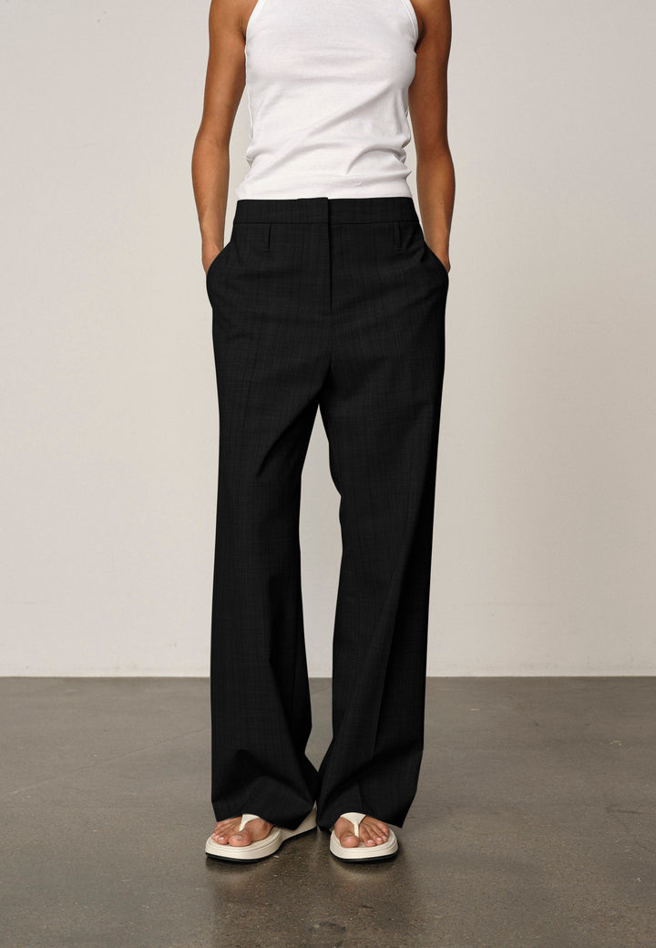 Ivano Mid Waist Pants, Black