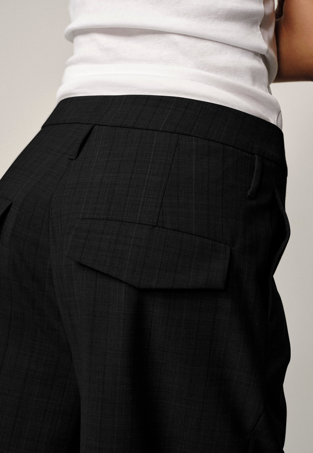 Ivano Mid Waist Pants, Black