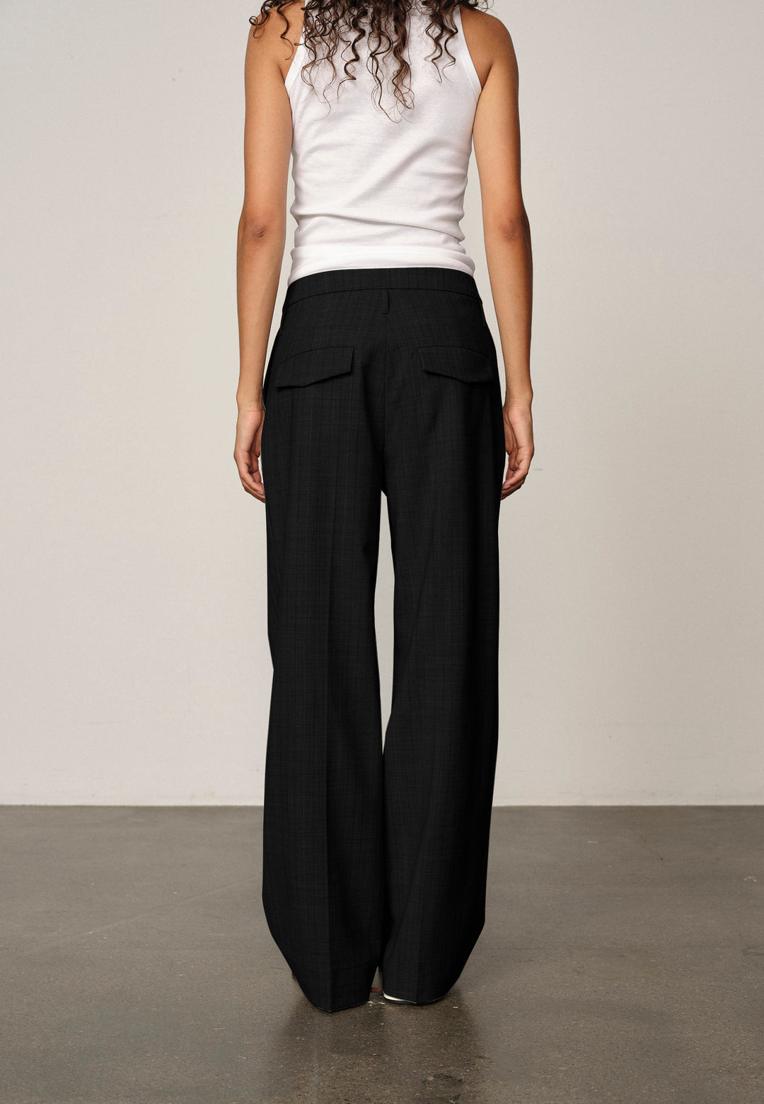Ivano Mid Waist Pants, Black