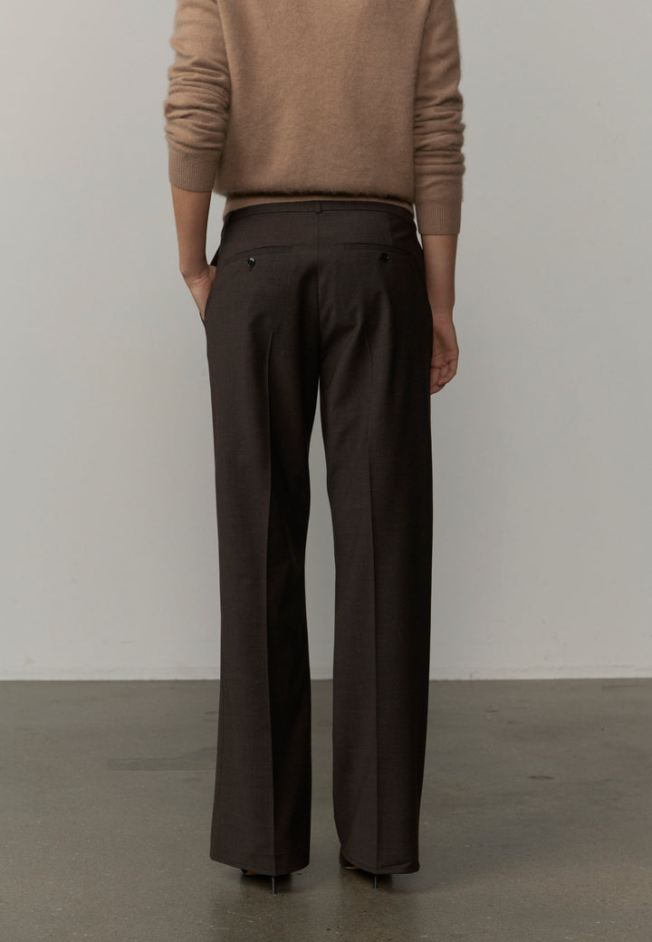 Jack Waist Pants, Brown Melange