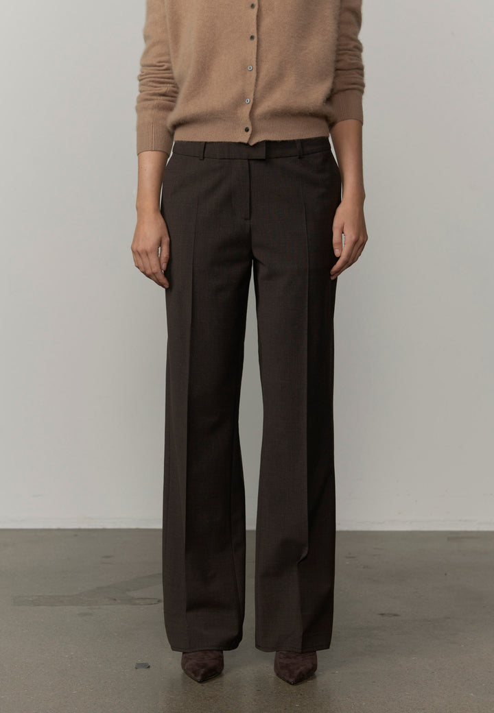 Jack Waist Pants, Brown Melange