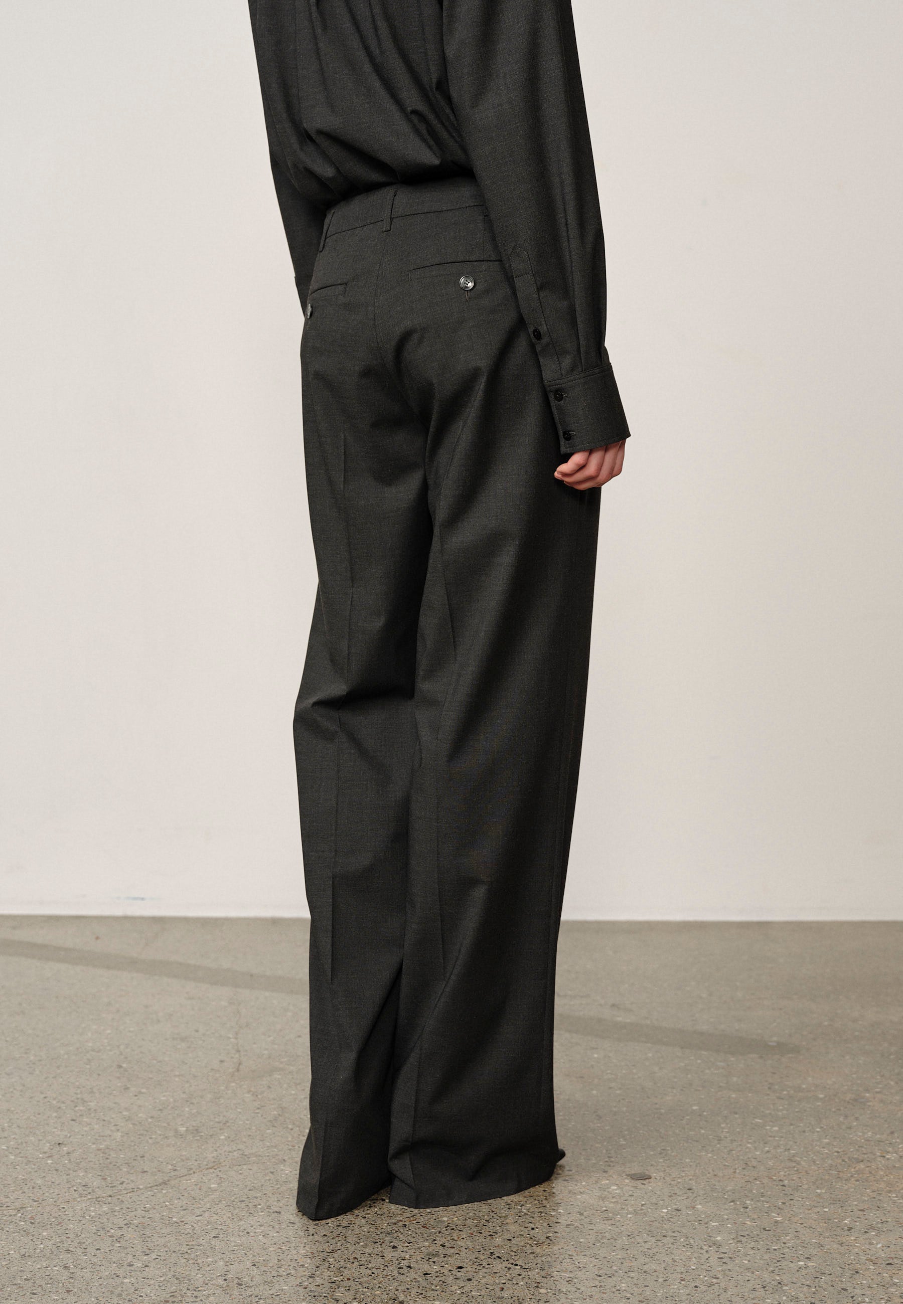 Jack Waist Pants, Dark Grey