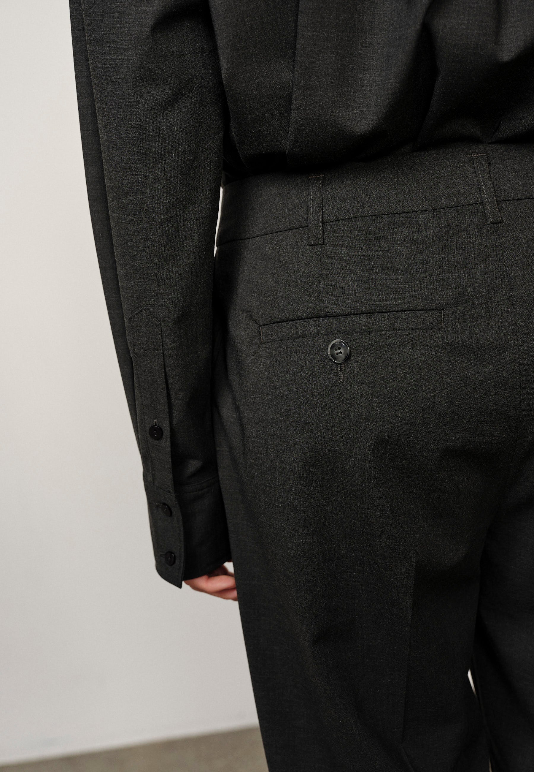 Jack Waist Pants, Dark Grey