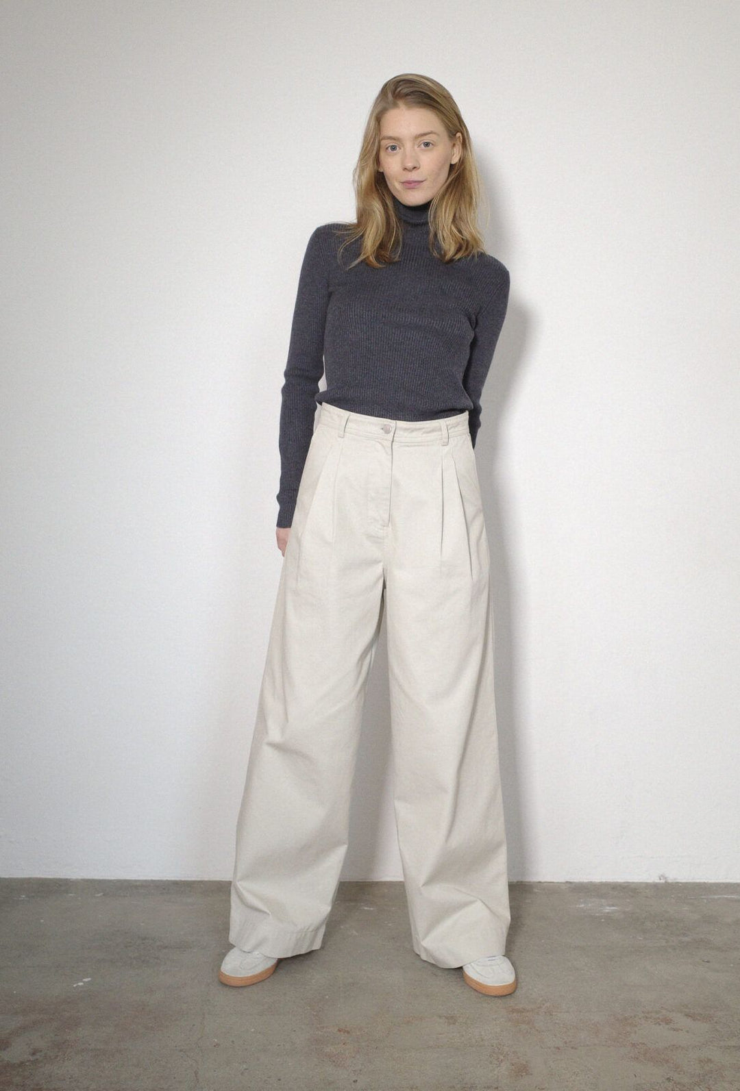 Julie Cotton Pants, Sand