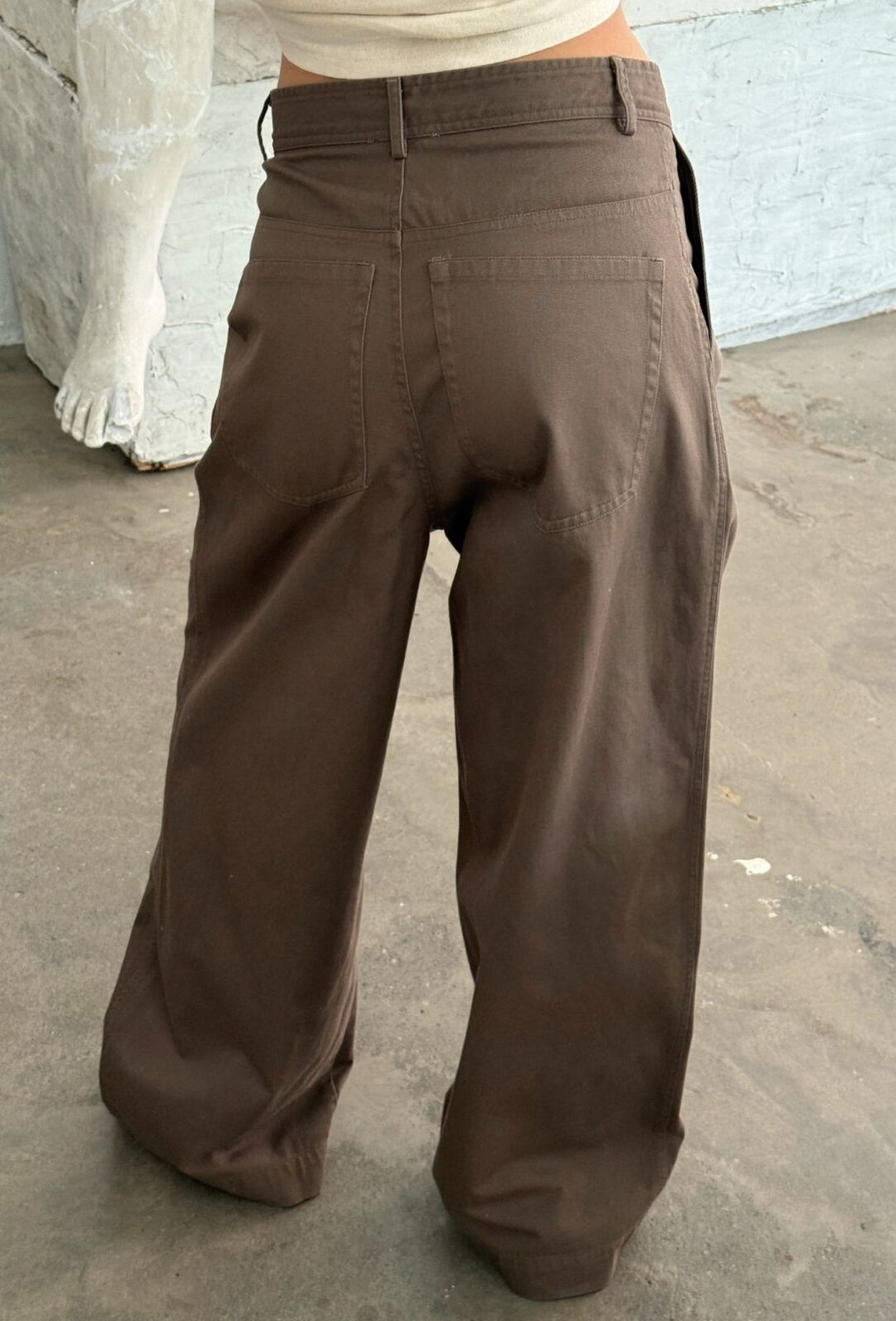 Julie Cotton Pants, Cold Desert