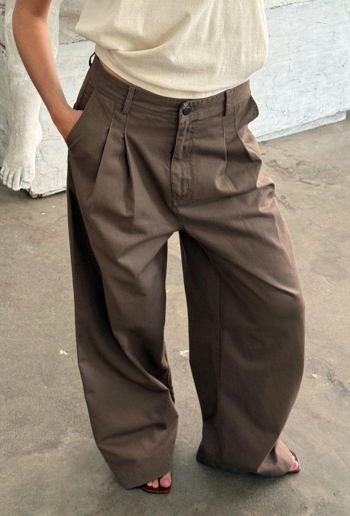 Julie Cotton Pants, Cold Desert